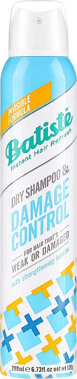Suchy szampon do włosów z keratyną - Batiste Damage Control Dry Shampoo  — Zdjęcie N3