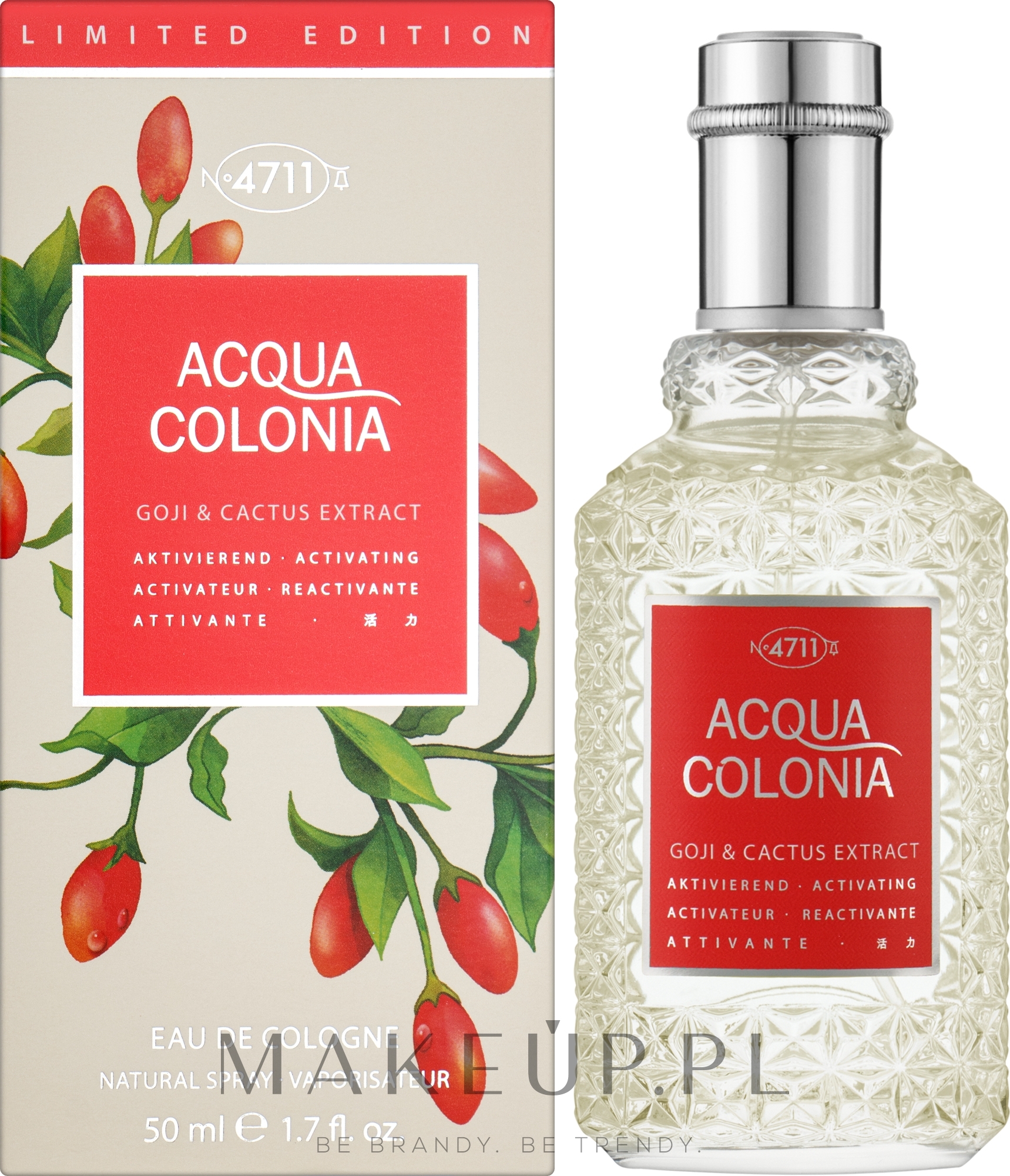 Maurer & Wirtz 4711 Acqua Colonia Goji & Cactus Extract - Woda kolońska — Zdjęcie 50 ml