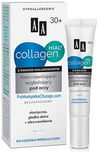 Krem nawilżająco-wygładzający pod oczy - AA Collagen Hial+ Eye Cream