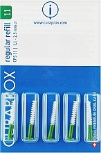 Kup Zestaw szczotek ortodontycznych Regular, 1.1mm, zielony - Curaprox