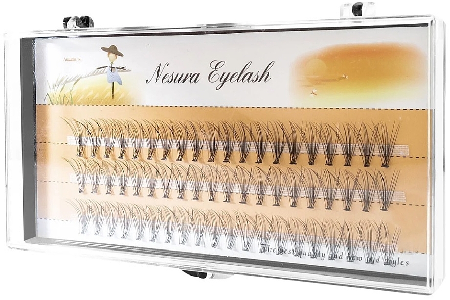 Sztuczne rzęsy, C, 14 mm - Clavier Nesura Eyelash — Zdjęcie N1