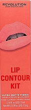 Kup Zestaw do makijażu ust - Makeup Revolution Lip Contour Kit Coral Babe (lipstick/3ml + l/pencil/0.8g)