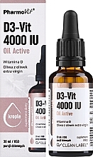 Suplement diety D3-Vit 4000 IU z witaminą D i oliwą z oliwek - Pharmovit Clean label D3-Vit 4000 IU Oil Active — Zdjęcie N2