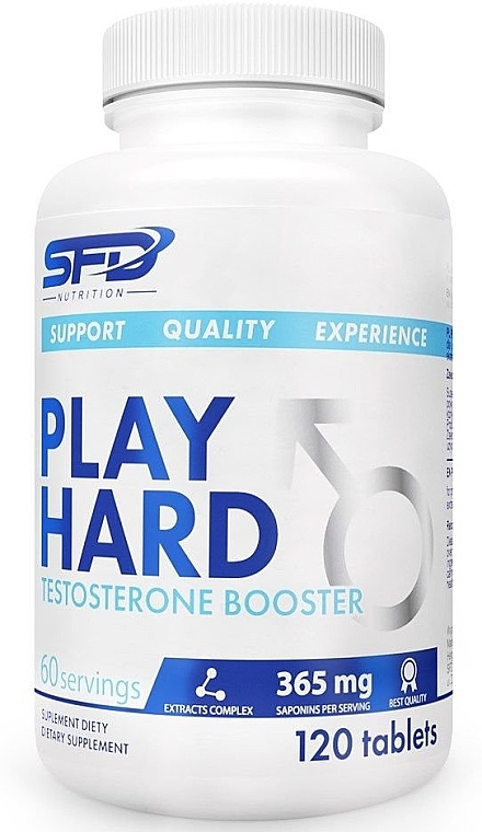 Dodatek do żywności - SFD Nutrition Play Hard Testobooster Booster 365 mg — Zdjęcie N1