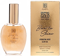 Kup Rozświetlające masło do ciała - Sosu by SJ Dripping Gold Born to Shine Hydrating Body Glow Oil Golden