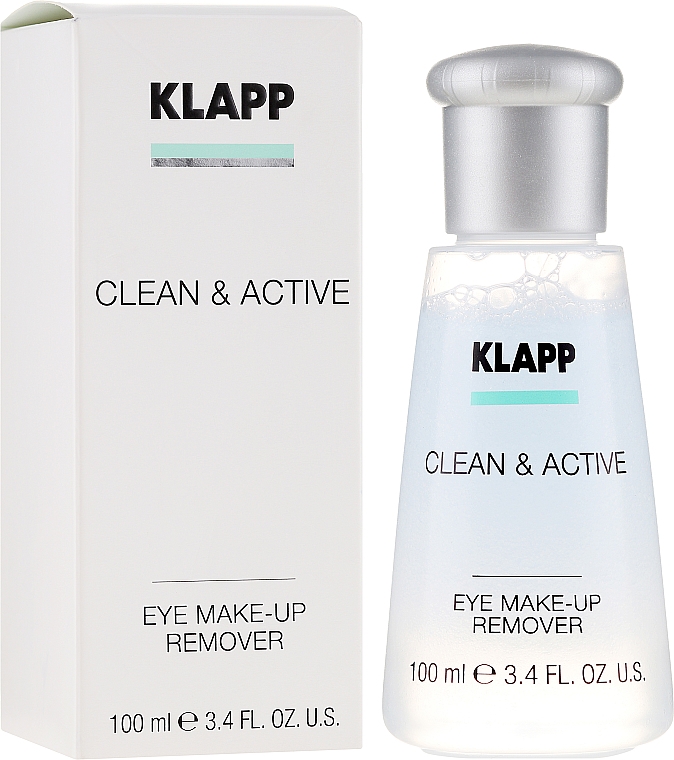 Płyn do demakijażu oczu - Klapp Clean & Active Eye Make-up Remover — Zdjęcie N1