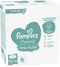 Chusteczki dla niemowląt, 24x46 szt. - Pampers New Baby Harmonie Body Wipes — Zdjęcie N2