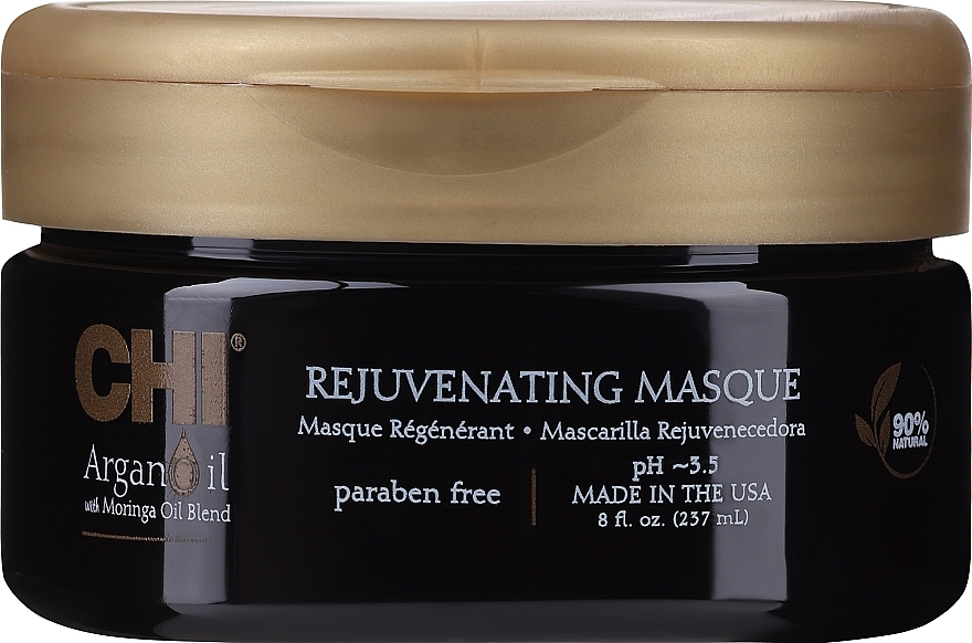 Odmładzająca maska rewitalizująca do włosów - CHI Argan Oil Plus Moringa Oil Rejuvenating Masque — Zdjęcie N1