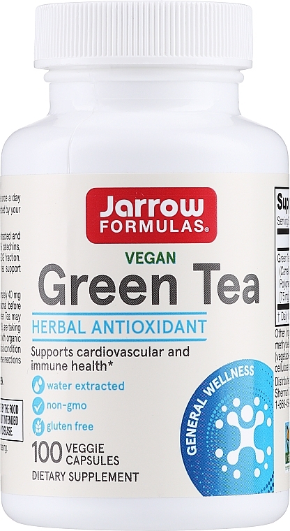 Suplementy diety Zielona herbata - Jarrow Formulas Green Tea 500mg — Zdjęcie N1