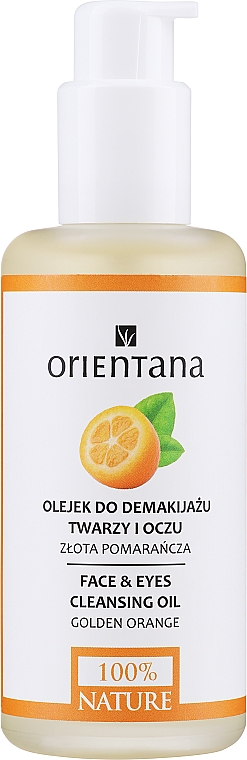 Oczyszczający olejek do demakijażu - Orientana Golden Orange Face & Eyes Cleansing Oil — Zdjęcie N1