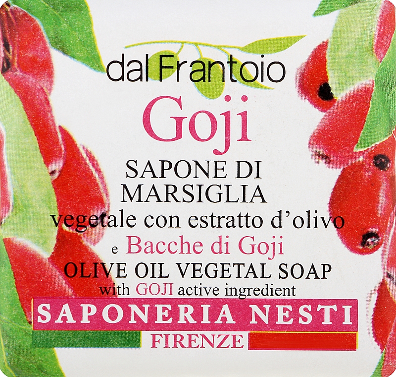 Naturalne mydło z jagodami Goji - Nesti Dante Dal Frantoio Goji — Zdjęcie N1