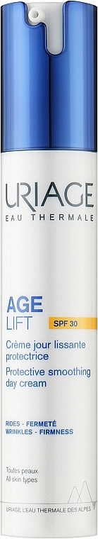 Ochronny, wygładzający krem na dzień - Uriage Age Lift Protective Smoothing Day Cream SPF30