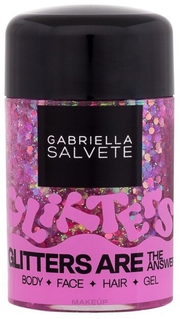 Żel brokatowy do twarzy, ciała i włosów - Gabriella Salvete Festival Glitters Are The Answer — Zdjęcie Rose