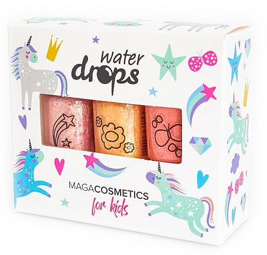 Zestaw lakierów do paznokci dla dzieci Księżniczka z piasku - Maga Cosmetics For Kids Water Drops Sand Princess — Zdjęcie N1