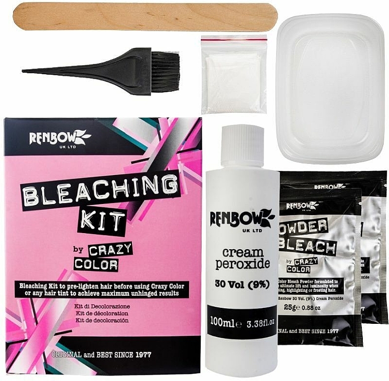 Zestaw, 5 produktów - Crazy Color Bleaching Kit — Zdjęcie N2