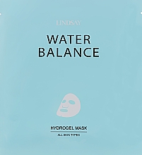 Hydrożelowa maseczka do twarzy przywracająca nawilżenie skóry - Lindsay Water Balance Hydrogel Mask All Skin Types — Zdjęcie N4