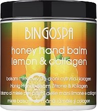 Kup Balsam miodowy z cytryną i kolagenem do dłoni - BingoSpa Honey Balm For Hands With Lemon And Collagen