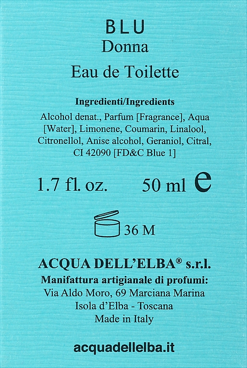 Acqua Dell'Elba Blu Donna - Woda toaletowa — Zdjęcie N3