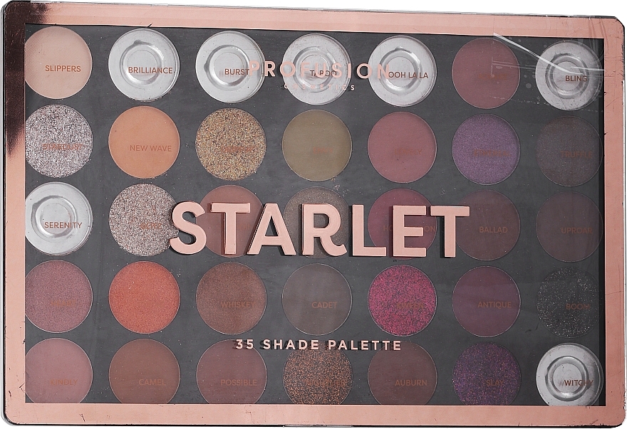 PRZECENA! Paletka cieni do powiek - Profusion Cosmetics Starlet 35 Shade Eyeshadow Palette * — Zdjęcie N2