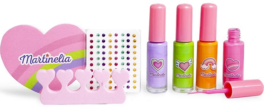 Zestaw do manicure dziecięcego, 7 produktów - Martinelia Supergirl Super Nails Set  — Zdjęcie N2