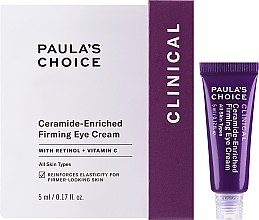 Krem pod oczy z ceramidami - Paula's Choice Clinical Ceramide-Enriched Firming Eye Cream Travel Size — Zdjęcie N1