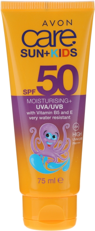 Witaminowy wodoodporny krem ochronny dla dzieci SPF 50 - Avon Sun+ Kids Multi Vitamin Sun Cream — Zdjęcie N2