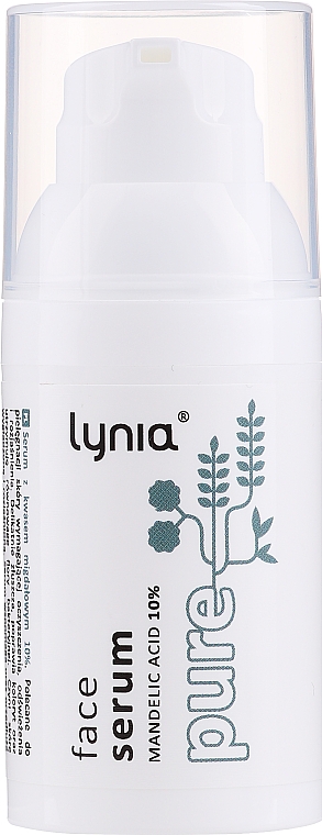 Serum do twarzy z kwasem migdałowym 10% - Lynia Pure Face Serum Mandelic Acid 10% — Zdjęcie N1
