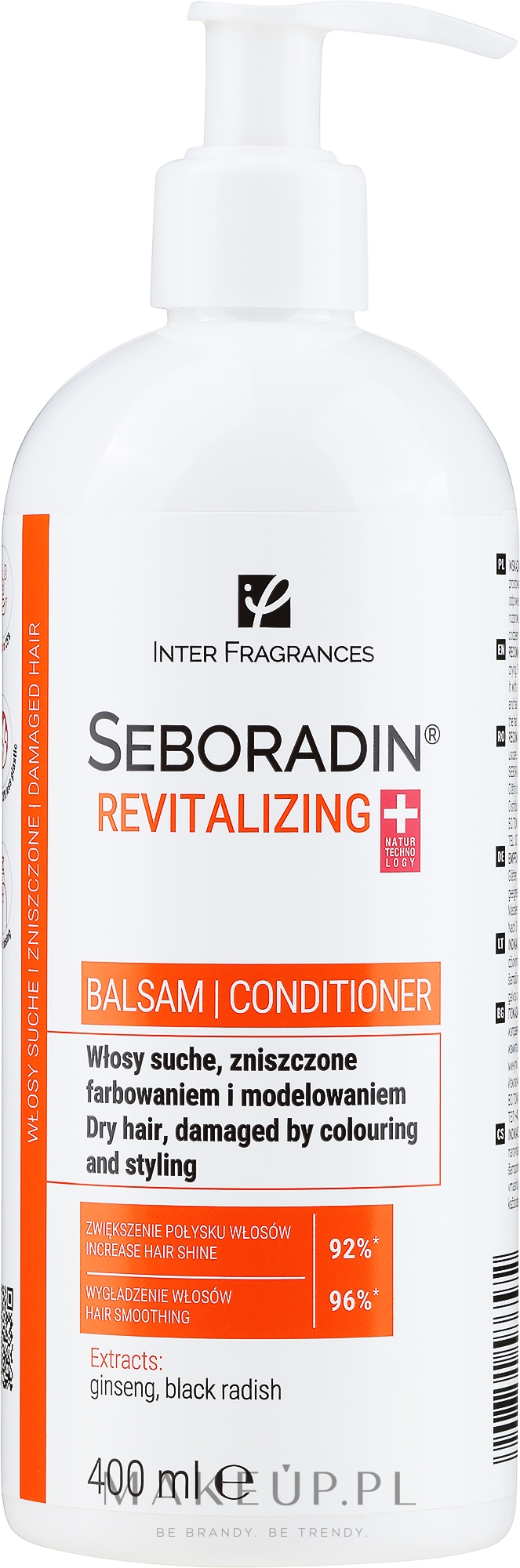 Rewitalizująca odżywka do włosów suchych i zniszczonych - Seboradin Revitalizing Conditioner — Zdjęcie 400 ml