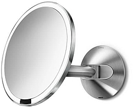 Kup Okrągłe lusterko ścienne, 20 cm, srebrne - Simplehuman Sensor Wall Mirror Silver