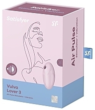 Podciśnieniowy stymulator łechtaczki, różowy - Satisfyer Vulva Lover 3 Air Pulse Stimulator & Vibrator Pink — Zdjęcie N1