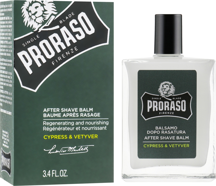 Balsam po goleniu dla mężczyzn - Proraso Cypress & Vetiver After Shave Balm — Zdjęcie N4