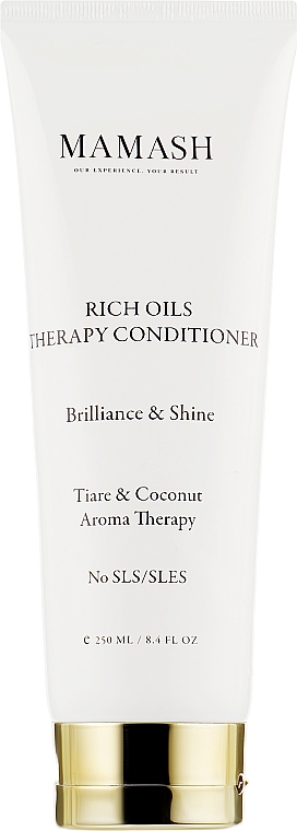 Odżywcza odżywka-terapia dla blasku włosów z cennymi olejkami - Mamash Rich Oils Therapy Conditioner — Zdjęcie N1