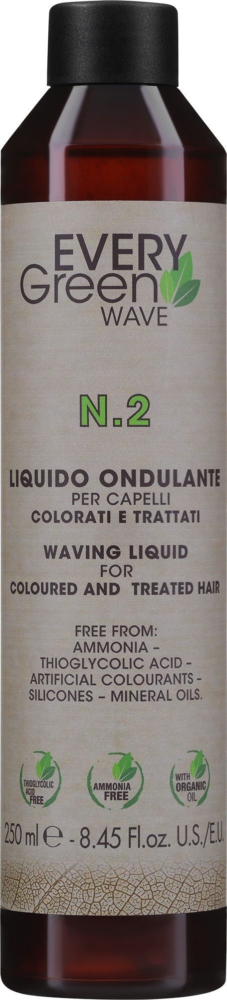 Płyn do trwałej ondulacji włosów farbowanych - EveryGreen Wavihg Liquid for Colored Hair 2 — Zdjęcie 250 ml