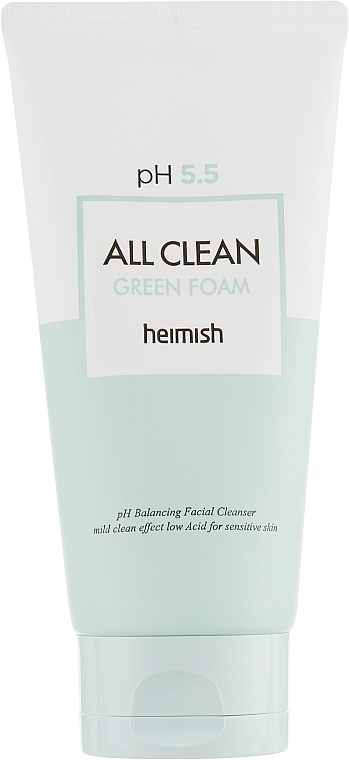 Oczyszczająca pianka do twarzy - Heimish All Clean Green Foam pH 5.5 — Zdjęcie N2
