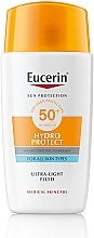 Fluid do ochrony przeciwsłonecznej - Eucerin Sun Hydro Protect Ultra-Light Fluid SPF50 — Zdjęcie N1