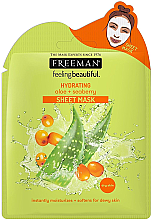 Kup Nawilżająca maska na tkaninie do twarzy Aloes i rokitnik - Freeman Feel Beautiful Hydrating Sheet Mask