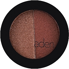 Cień do powiek - Aden Cosmetics Shine Eyeshadow Powder Duo — Zdjęcie N2