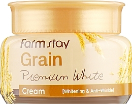 Krem rozjaśniający z olejem z kiełków pszenicy - Farmstay Grain Premium White Cream — Zdjęcie N3