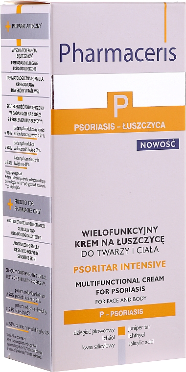 Wielofunkcyjny krem na łuszczycę do twarzy i ciała - Pharmaceris P Psoritar Inensive — Zdjęcie N1