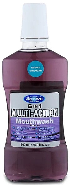 Płyn do płukania jamy ustnej - Beauty Formulas Active Oral Care 6 In 1 Multi-action Mouthwash — Zdjęcie N1