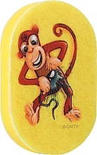 Kup Gąbka do kąpieli dla dzieci, żółta z małpką - LULA