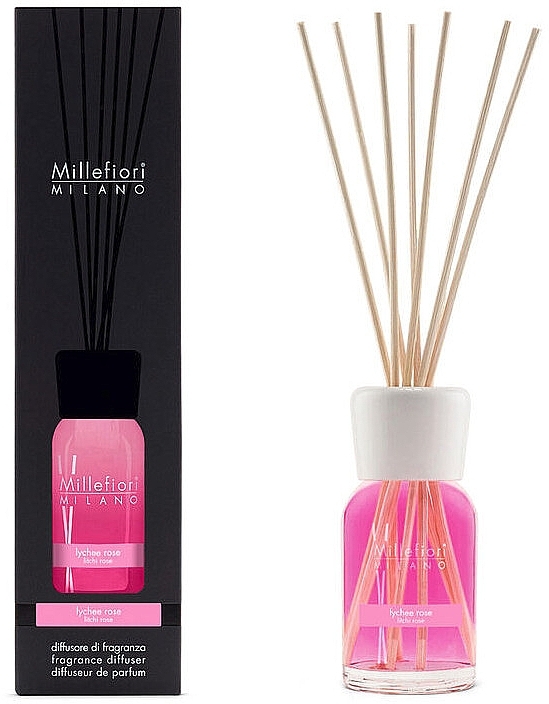 Dyfuzor zapachu Róża i liczi - Millefiori Milano Natural Diffuser Lychee Rose — Zdjęcie N1