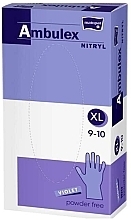 Kup Rękawice nitrylowe, bezpudrowe, fioletowe, rozmiar XL, 100 sztuk - Matopat Ambulex