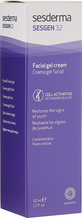 Odżywczy żel-krem aktywujący komórki - SesDerma Laboratories Sesgen 32 Cell Activating Facial Gel Cream — Zdjęcie N1