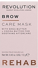 Maska do brwi, rzęs i ust - Makeup Revolution Rehab Brow Care Mask — Zdjęcie N1