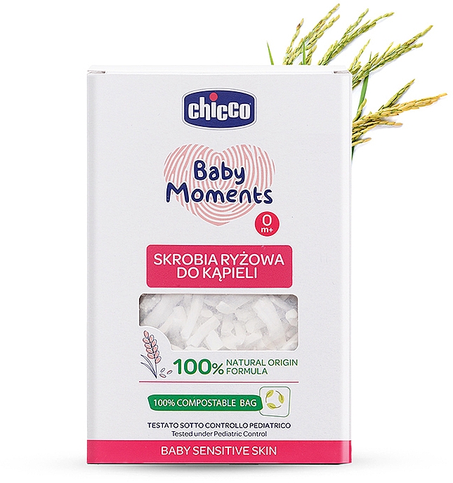 Organiczna skrobia ryżowa do kąpieli - Chicco Baby Moments — Zdjęcie N1