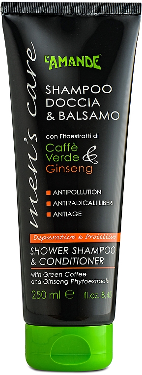 Szampon-balsam do włosów i ciała - L'Amande Men’s Care Shower Shampoo & Hair Balm — Zdjęcie N1