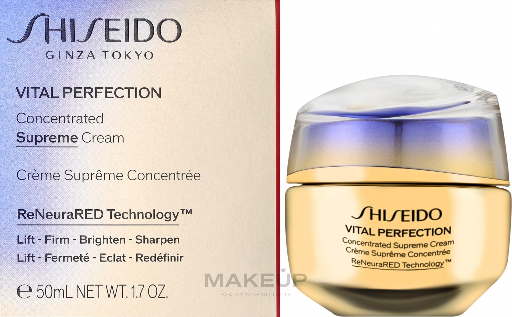 Skoncentrowany krem do skóry dojrzałej - Shiseido Vital Perfection Concentrated Supreme Cream — Zdjęcie 50 ml
