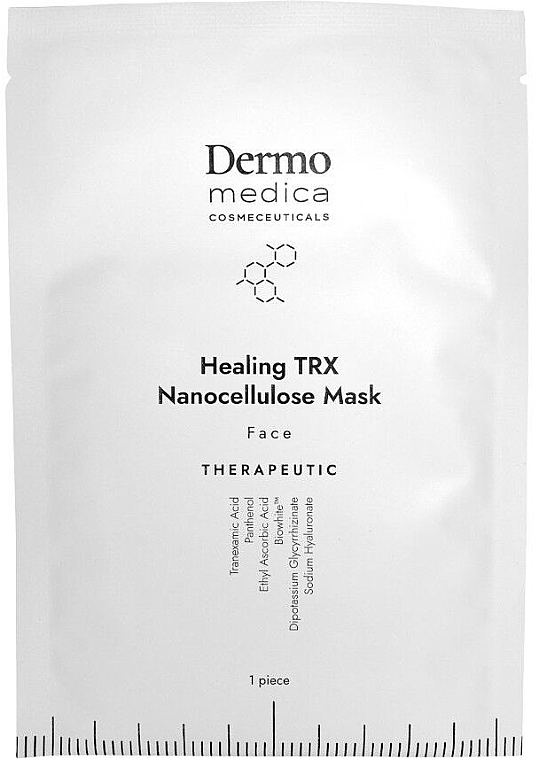 Nanocelulozowa maseczka terapeutyczna na twarz - Dermomedica Healing TRX Nanocellulose Mask — Zdjęcie N1