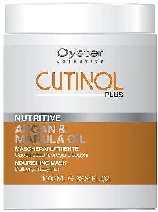 Maska do włosów suchych - Oyster Cutinol Plus Argan & Marula Oil Nourishing Hair Mask — Zdjęcie N2